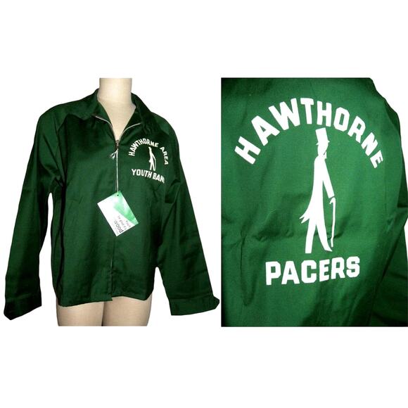 80s Flocked Windbreaker Golf Jacket | Marching Band Sportsmaster - Picture 1 of 5